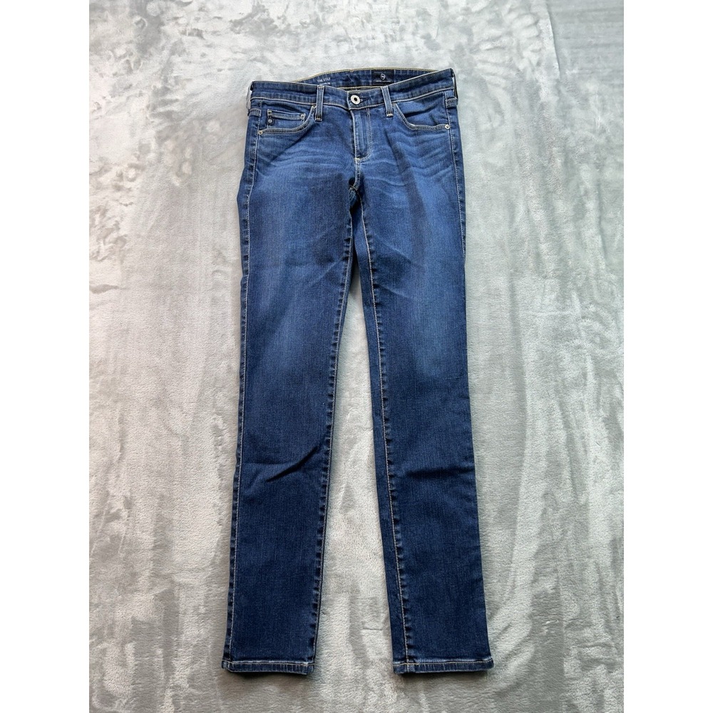 Adriano Goldschmied Womens Sz 26R Blue Jeans The Stilt Cigarette Leg Stretch Low